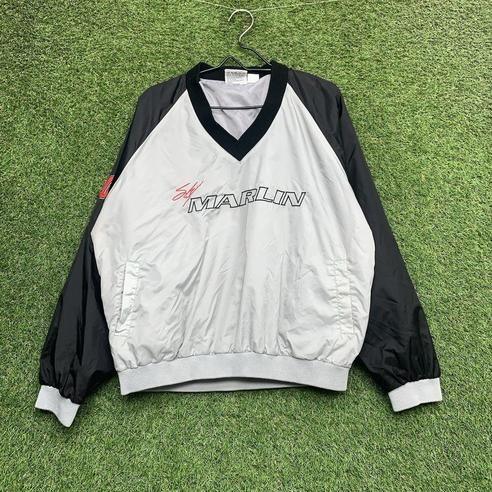 Vintage NASCAR Sterling Marlin Jacket Mens Large 90s Racing Pullover Windbreaker